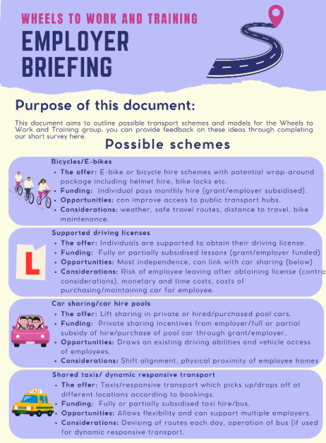 Wheels to work briefing 1