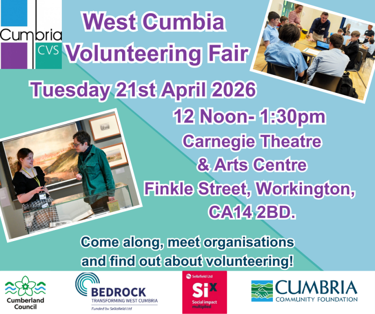 West Cumbria Volunteer fair 21 4 26